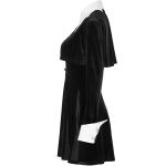 Black and White 'Dark Bat' Mini Dress