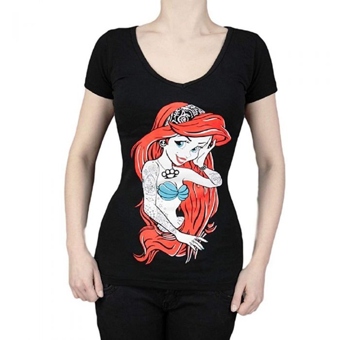 T-Shirt 'Rebelle Ariel' Noir