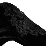 Robe Taille Haute 'Carridwen' en Velours Noir