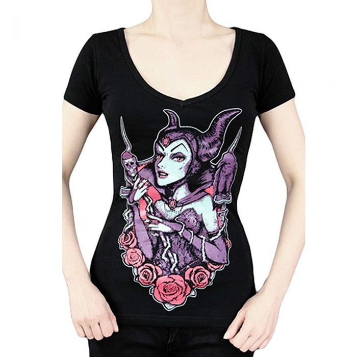 T-Shirt 'Maleficent' Noir