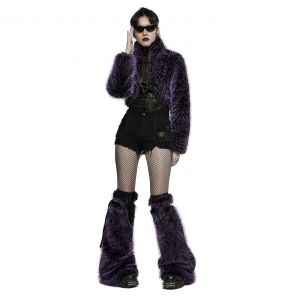 Purple 'Cool Girl' Legwarmers