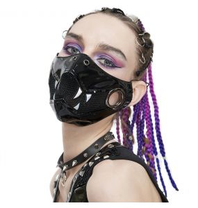 Black and White 'Beast Jaw' Face Mask