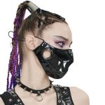 Black and White 'Beast Jaw' Face Mask