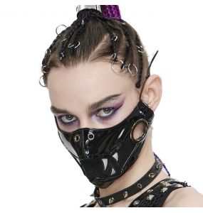 Black and White 'Beast Jaw' Face Mask