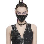 Black and White 'Beast Jaw' Face Mask