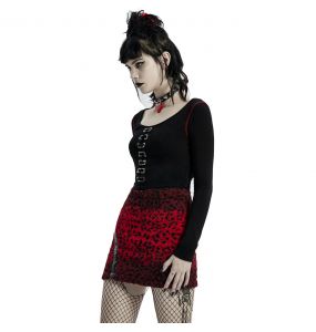 Red Leopard 'Hot Girl' Mini-Skirt