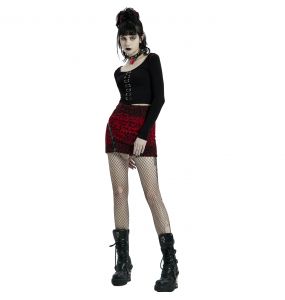 Red Leopard 'Hot Girl' Mini-Skirt