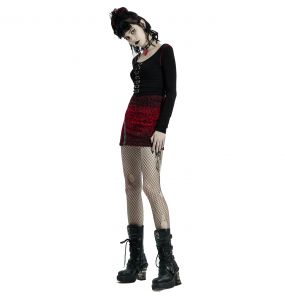 Red Leopard 'Hot Girl' Mini-Skirt