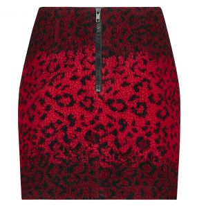 Red Leopard 'Hot Girl' Mini-Skirt