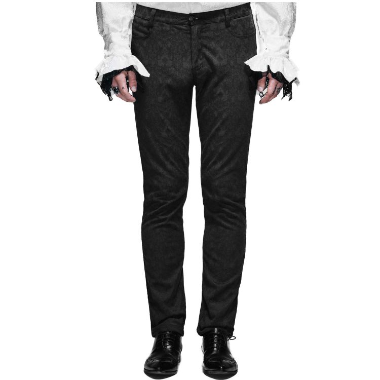 Pantalon 'Ishmael' en Jacquard Noir