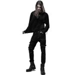 Black 'Goth Broken' Long Sleeves Sweater