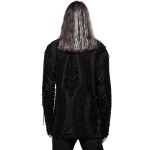 Black 'Goth Broken' Long Sleeves Sweater