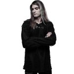 Black 'Goth Broken' Long Sleeves Sweater