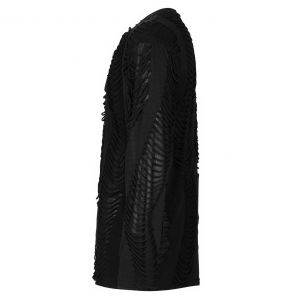 Black 'Goth Broken' Long Sleeves Sweater