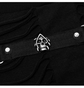 Black 'Goth Broken' Long Sleeves Sweater