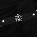 Black 'Goth Broken' Long Sleeves Sweater