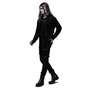 Pantalon 'Tierney' Noir et Blanc