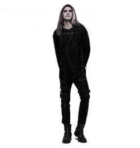 Pantalon 'Tierney' Noir et Blanc