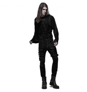 Pantalon 'Tierney' Noir et Blanc