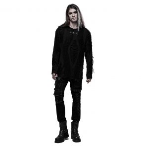 Pantalon 'Tierney' Noir et Blanc