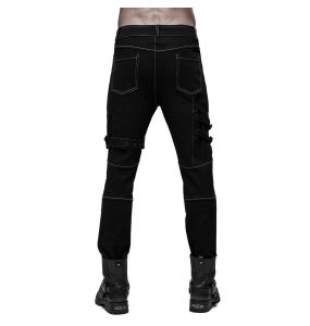 Pantalon 'Tierney' Noir et Blanc