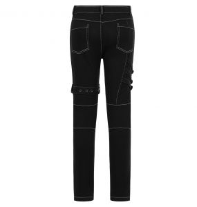 Pantalon 'Tierney' Noir et Blanc