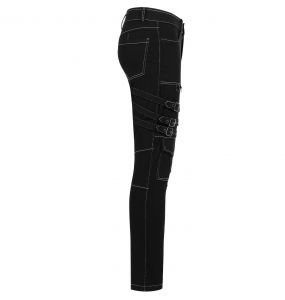 Pantalon 'Tierney' Noir et Blanc