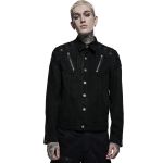 Black Denim 'Punk Ragged' Jacket