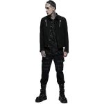 Black Denim 'Punk Ragged' Jacket
