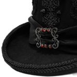 Black 'Israfel' Victorian Top Hat