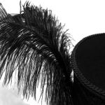 Black 'Israfel' Victorian Top Hat