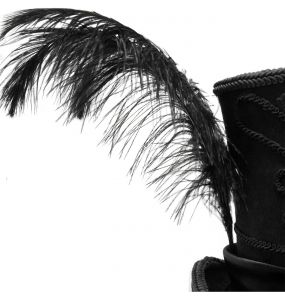 Black 'Israfel' Victorian Top Hat