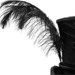 Black 'Israfel' Victorian Top Hat