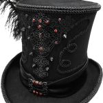 Black 'Israfel' Victorian Top Hat