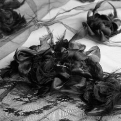 Black 'Gardenia' Veil
