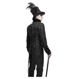 Black 'Israfel' Victorian Top Hat