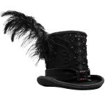 Black 'Israfel' Victorian Top Hat