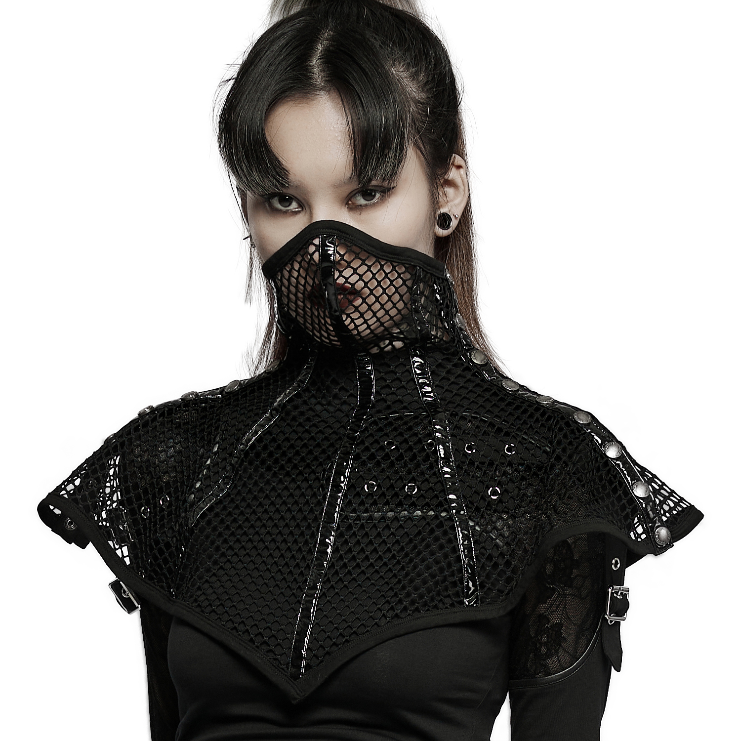 Black 'Goth Stylish' Mask by Punk Rave • the dark store™