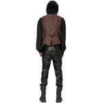Gilet 'Lycidas' en Jacquard Rouge