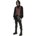 Gilet 'Lycidas' en Jacquard Rouge