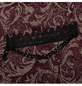 Gilet 'Lycidas' en Jacquard Rouge