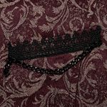 Gilet 'Lycidas' en Jacquard Rouge