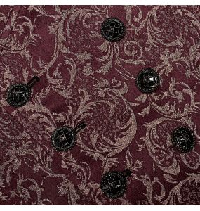 Gilet 'Lycidas' en Jacquard Rouge