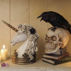 Poe's Raven Skull