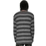 Gray and Black 'Pagan' Knitted Sweater