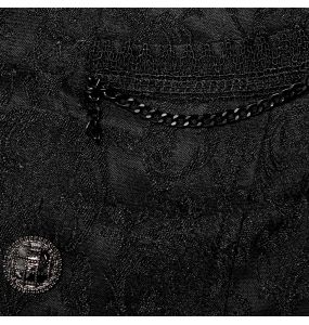 Black Jacquard 'Lycidas' Waistcoat