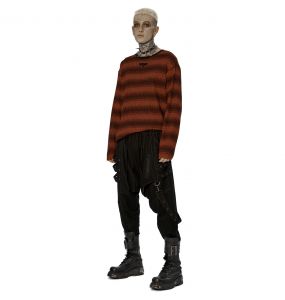 Red and Black 'Pagan' Knitted Sweater