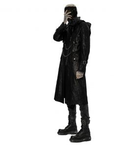 Black Twill 'Samhain' Coat