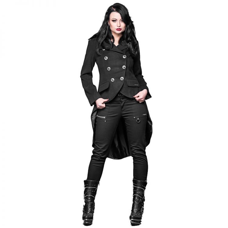 Black 'Vampirella' Tailcoat Jacket