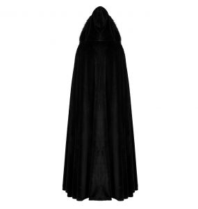 Black 'Orphelia' Long Cloak